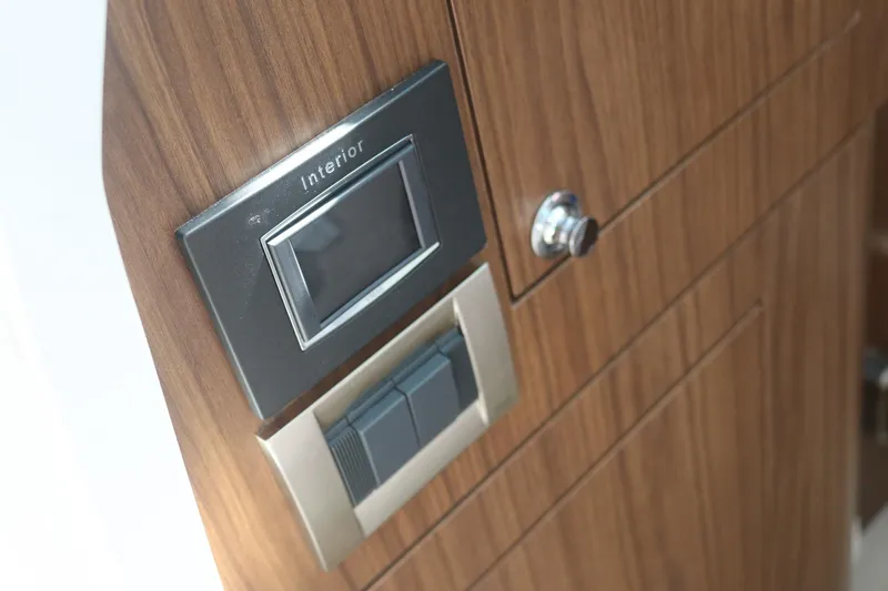  Yacht Photos Pics Interior control panel on 2022 Boston Whaler 380 Outrage boat.