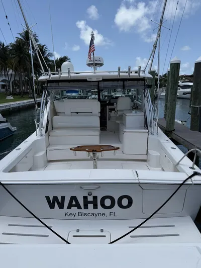 Wahoo Yacht Photos Pics 2009 Tiara Yachts 39 Open docked in Key Biscayne, Florida.