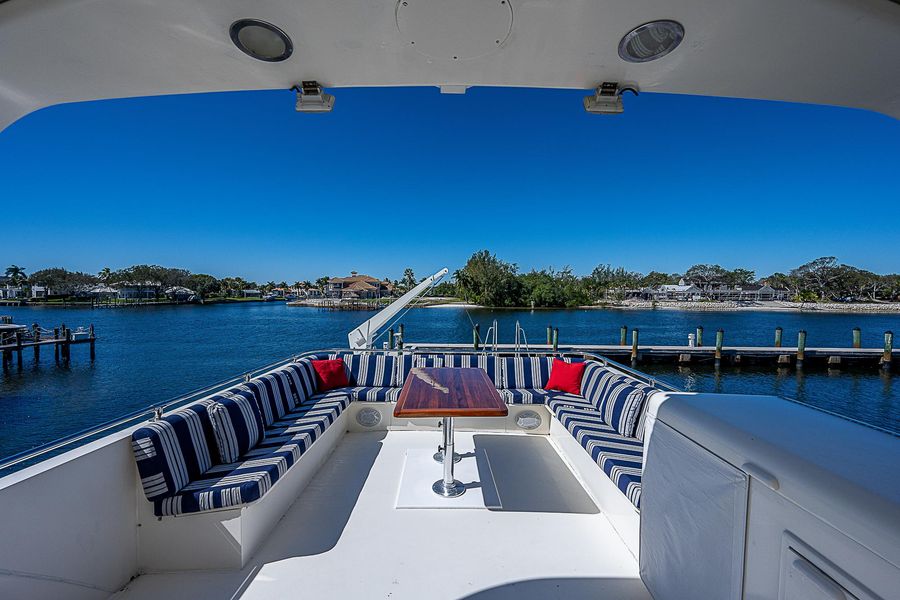 1987 Hatteras Cockpit Motoryacht