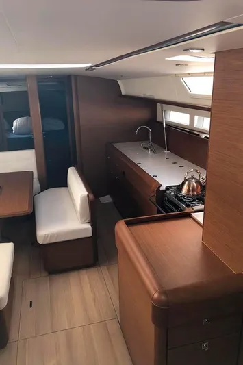 Misty Yacht Photos Pics Galley & Saloon View (1)