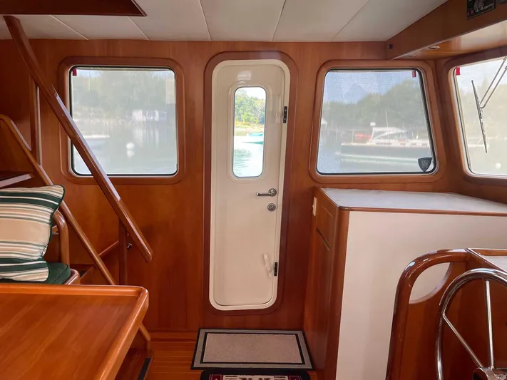 Stranraer IV Yacht Photos Pics Port Side Pilothouse Door