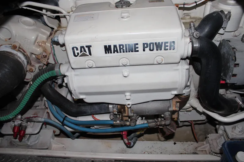 Holly Ann Yacht Photos Pics CAT Marine Power engine in a 2005 Rampage 38 Express boat.