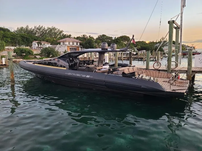  Yacht Photos Pics Luxury Anvera 55 yacht docked at a serene waterfront, 2016 model.