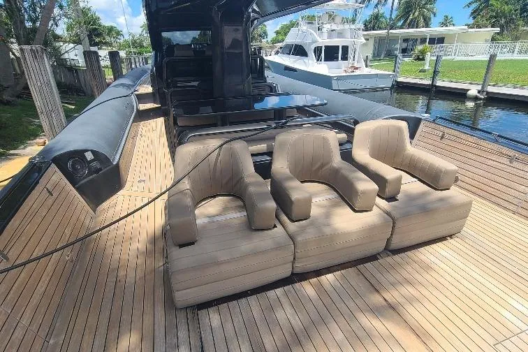  Yacht Photos Pics Luxurious 2016 Anvera 55 yacht with sleek deck and comfortable seating.