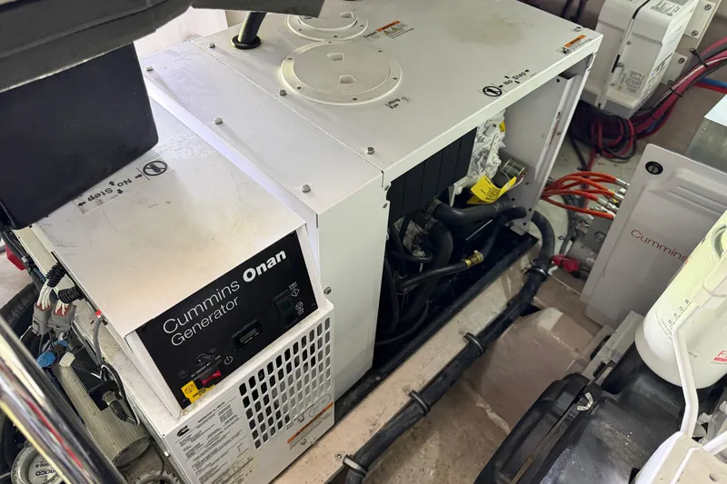  Yacht Photos Pics Cummins Onan generator in 2017 Sea Ray Sundancer 460 engine room.