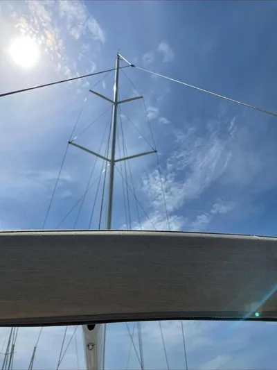 4850 Yacht Photos Pics Sailboat mast against blue sky, CNB BORDEAUX 60, 2013 model.
