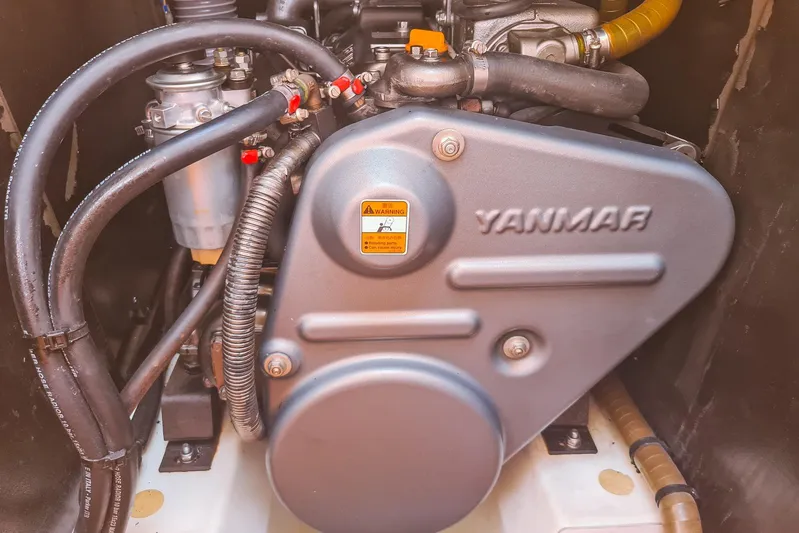  Yacht Photos Pics Yanmar engine in a 2009 Jeanneau Sun Odyssey 50 DS sailboat.