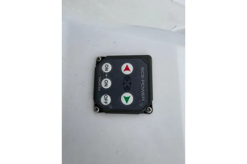  Yacht Photos Pics Side-Power thruster control panel on 2021 Beneteau Oceanis 38.1 yacht.