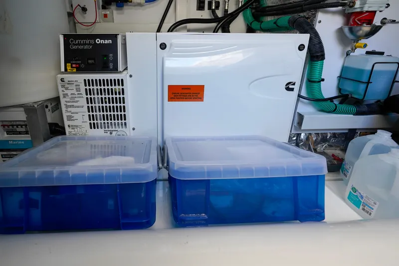 Making Time Yacht Photos Pics 2021 Princess F50- MAKING TIME- Engine room- Generator