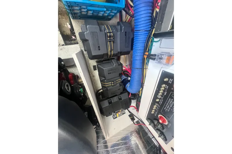  Yacht Photos Pics Electrical components inside a 2010 Cruisers Yachts 360 Express boat.