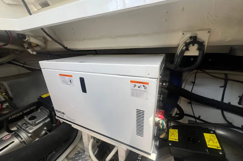  Yacht Photos Pics Engine room of 2010 Cruisers Yachts 360 Express with Kohler power system.