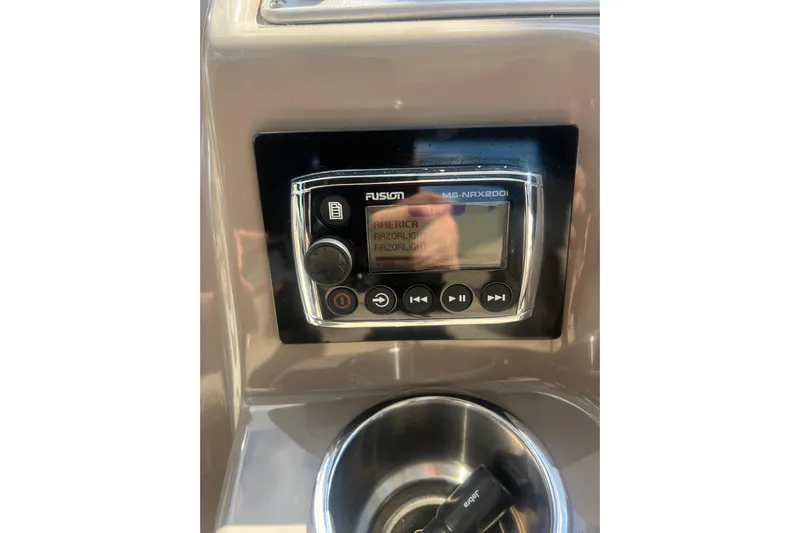  Yacht Photos Pics Fusion MS-NRX200i stereo system on 2010 Cruisers Yachts 360 Express.