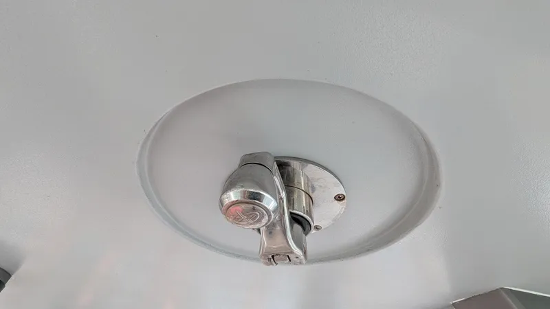  Yacht Photos Pics Ceiling-mounted light fixture on 2021 Vela 368 Center Console boat.