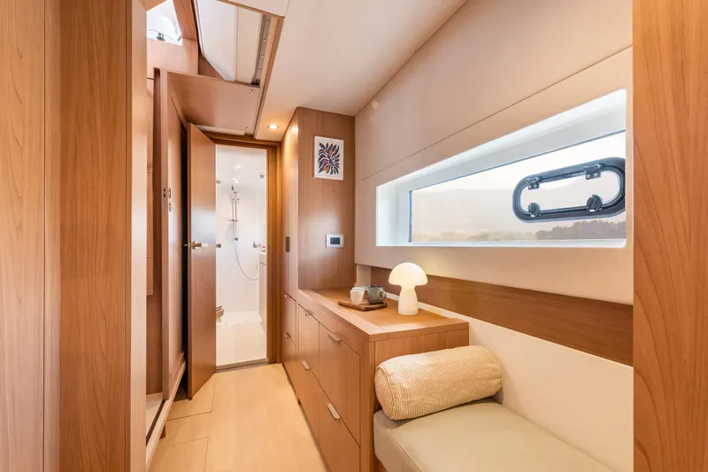 Tbd Yacht Photos Pics Luxurious interior of 2026 Bali CATSMART yacht with modern design and elegant furnishings.