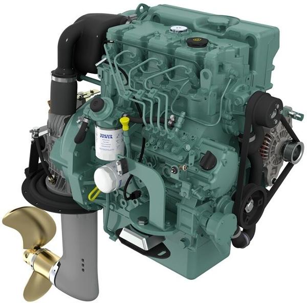 2025 Volvo Penta NEW Volvo Penta D2-50 51hp Marine Diesel Engine & Saildrive Package