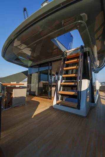 Mama Punch Yacht Photos Pics 2021 Bluegame BGX70 yacht with wooden deck and modern design.