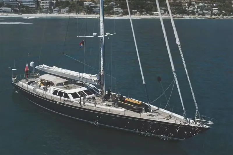 Billy Budd II Yacht Photos Pics Sailing yacht on the water, Royal Huisman 112' Custom, 1994 model.