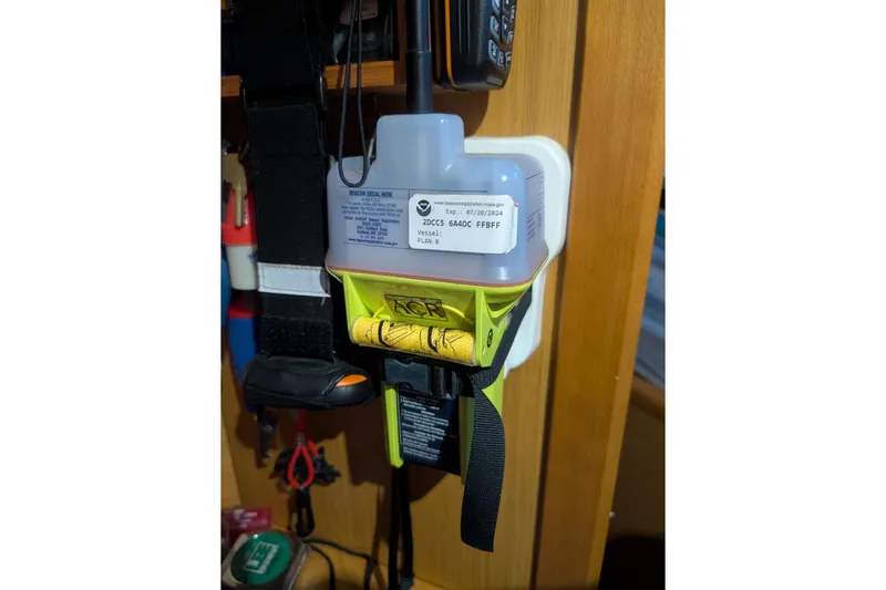  Yacht Photos Pics Emergency beacon mounted on a Jeanneau Sun Odyssey 44i, 2009 model yacht interior.