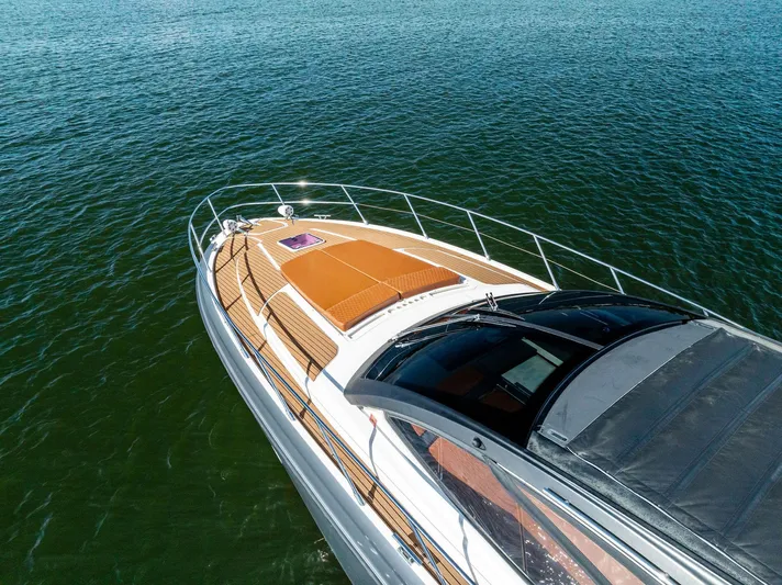 Po-sea-tive Vibez Yacht Photos Pics Azimut Atlantis 48 yacht, 2013 model, cruising on open water.