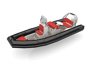 2021 Bombard SUNRIDER 700 NEOPRENE Black Boat, Max 16 Persons (BOAT ONLY)