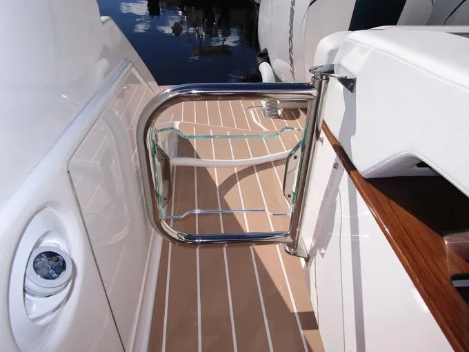 A Lazee Day Yacht Photos Pics Transom Gate and Shower