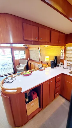 Knot Quitters Yacht Photos Pics Galley Aft