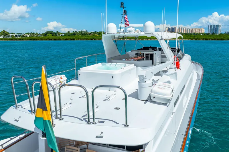 Azure Yacht Photos Pics Luxury Maiora Planning yacht from 1991 with spacious deck and scenic ocean view.