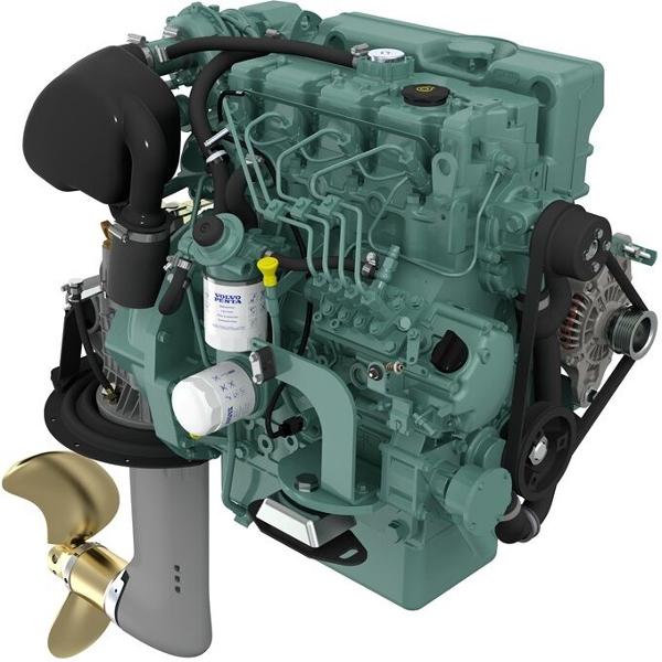 2025 Volvo Penta NEW Volvo Penta D2-75 75hp Marine Diesel Engine & Saildrive Package