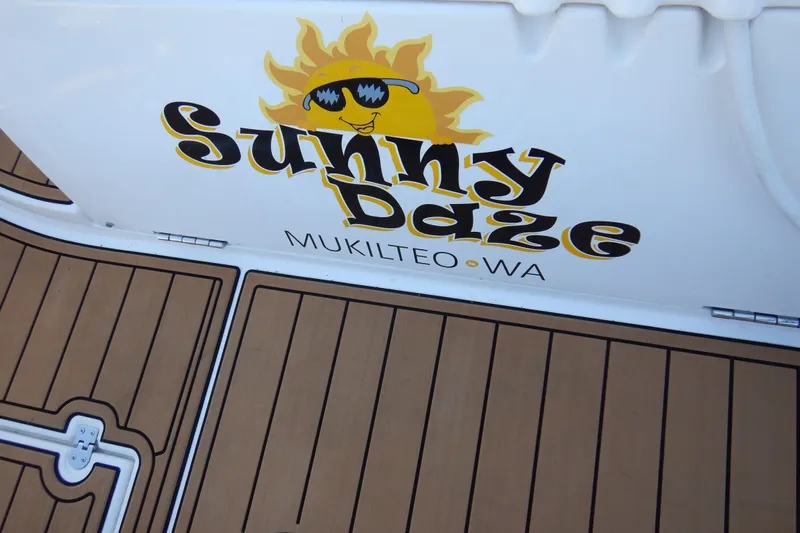 Sunny Daze Yacht Photos Pics 2007 Cruisers 340 Express boat with "Sunny Daze" logo, Mukilteo, WA.