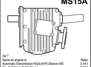 2025 Volvo Penta NEW Volvo Penta MS15A 2.14 Marine Gearbox