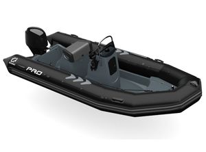 2021 Zodiac PRO Classic 500 PVC Boat Black with Grey Hull, Max 9 Persons (BOAT ONLY)