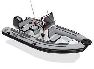 2021 Zodiac PRO 5.5 NEO Light Grey Boat with Light Grey Hull, Max 12 Persons (BOAT ONLY)