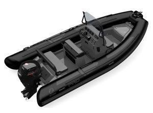 2021 Zodiac PRO 5.5 PVC Black Boat Light Grey Hull, Max 12 Persons (BOAT ONLY)