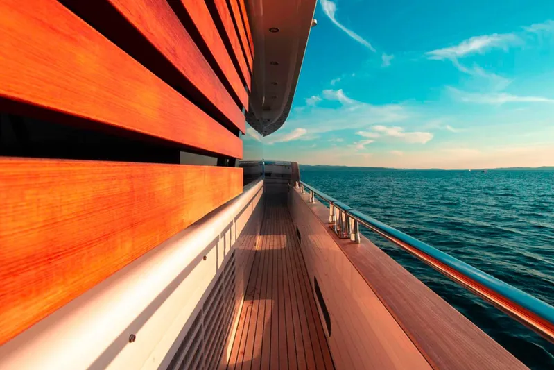  Yacht Photos Pics Azimut Magellano 25M yacht deck with ocean view, 2025 model.