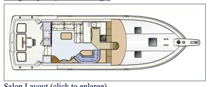  Yacht Photos Pics 2005 Bertram 510 yacht salon layout, featuring spacious interior design and amenities.