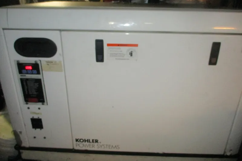  Yacht Photos Pics Kohler power system in 2006 Carver 466 Motor Yacht engine room.