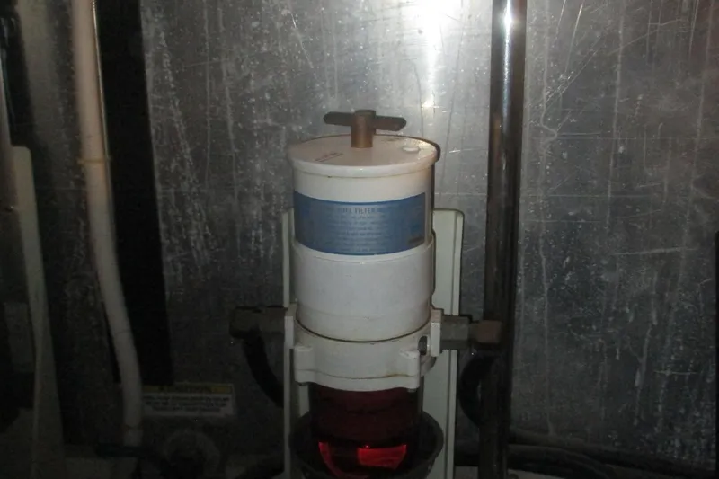  Yacht Photos Pics Fuel filter system in 2006 Carver 466 Motor Yacht engine room.