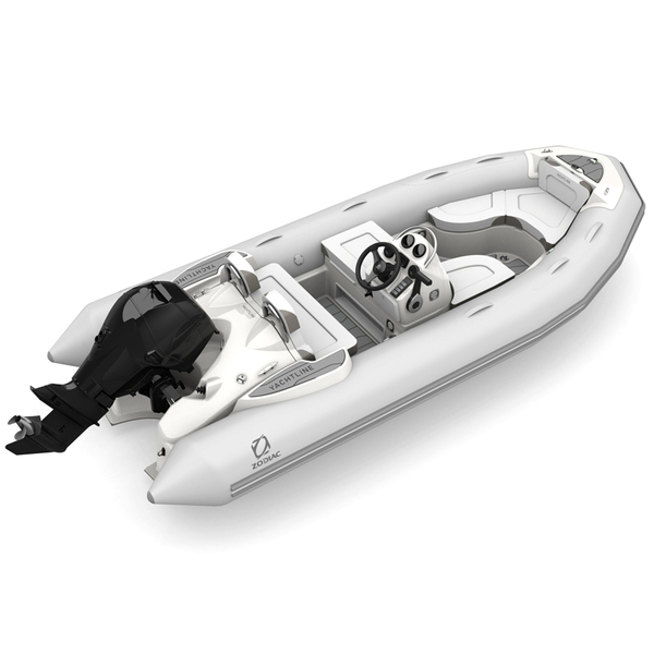 Zodiac YACHTLINE 400 Deluxe PVC Boat Light Grey, Max 5 Persons (BOAT