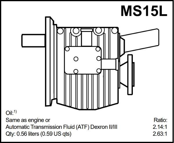 2025 Volvo Penta NEW Volvo Penta MS15L 2.14 Marine Gearbox