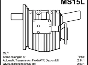 2025 Volvo Penta NEW Volvo Penta MS15L 2.14 Marine Gearbox