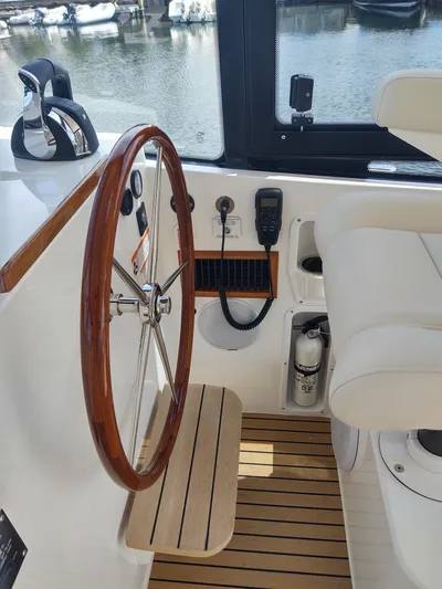 Coco Yacht Photos Pics MJM 3 Coco outboard of helm