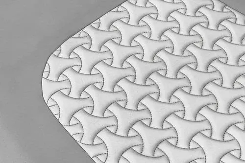 R&r 5 Yacht Photos Pics Quilted upholstery detail on 2022 Intrepid 477 Evolution boat.