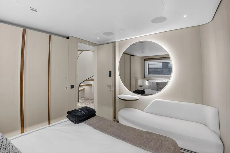  Yacht Photos Pics Luxurious interior of 2025 Azimut Grande 36M yacht, featuring modern design and elegant furnishings.