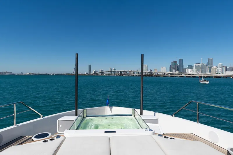  Yacht Photos Pics Azimut Grande 36M yacht with jacuzzi, city skyline view, 2025 model.