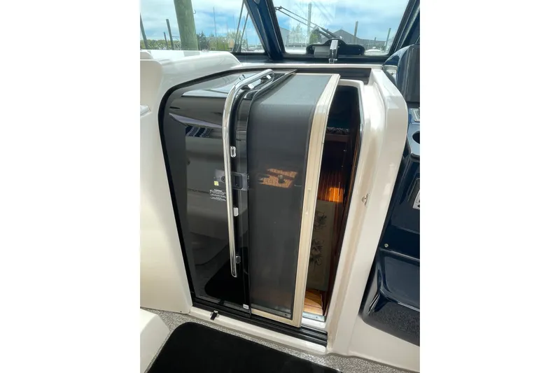 Sasea Yacht Photos Pics Tiara Yachts 4200 Open 2009 cabin entrance with sleek design and modern features.