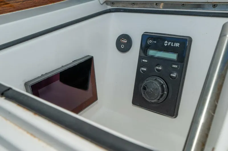 Stay Salty Yacht Photos Pics FLIR control panel on 2009 Viking 50 Convertible yacht.