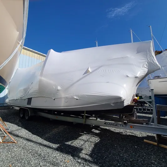 Go Long Yacht Photos Pics Shrink Wrapped For The Winter