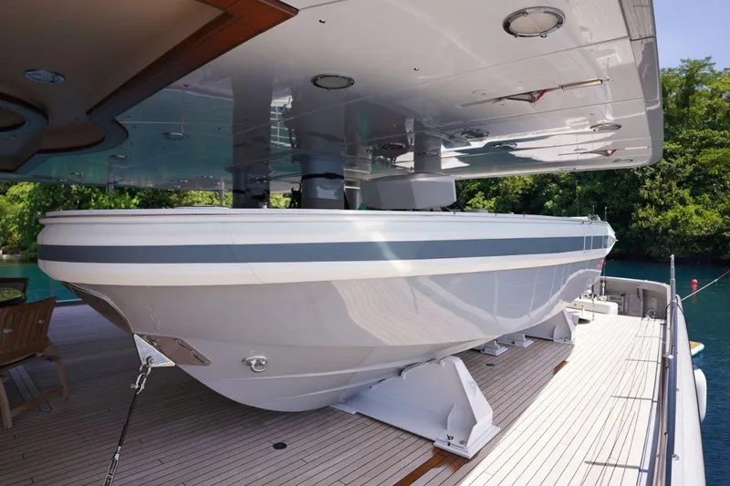Tender 2 Yacht Photos Pics Port  Deck View In Cradle