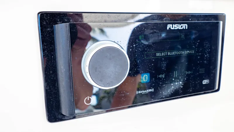  Yacht Photos Pics Fusion audio system on a 2012 Intrepid 400 Center Console boat.