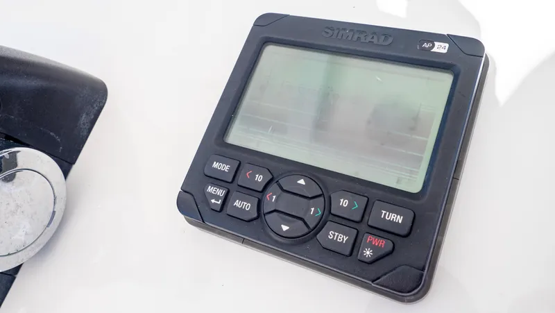  Yacht Photos Pics Simrad AP24 control panel on 2012 Intrepid 400 Center Console boat.